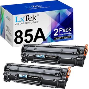 LxTek Compatible Toner Cartridge Replacement for HP 85A CE285A to use with Laserjet Pro P1102W Laserjet Pro P1109W M1212NF Printer (Black, 2-Pack)