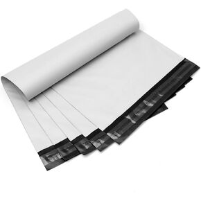 أكياس مظاريف شحن بولي ميلر مع لاصق ذاتي الغلق، حقائب بريدية مقاومة للماء والتمزق [أبيض، 25.4 سم × 33.02 سم، عبوة من 100] in Kuwait
