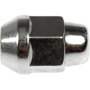 Wheel Nut 1/2-20 Acorn - Bulge Seat - 13/16 In. Hex, 1.385 In. Length
