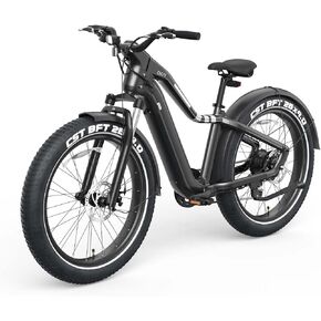 دراجة كهربائية OKAI Ranger، دراجة كهربائية جبلية 28 ميلاً في الساعة للبالغين، عجلة لجميع التضاريس مقاس 26 بوصة، دراجات إلكترونية بإطارات دهنية طويلة المدى للبالغين، محرك 1000 واط، مجموعة نقل الحركة 8 سرعات، للرجال والنساء، إطار من سبائك الألومنيوم in Kuwait