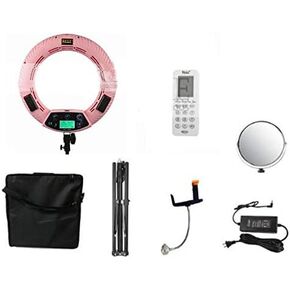 18 inch LED Ring Light Kit Dimmable RGB/W Colors Photo Studio Video Portrait Film Selfie YouTube Photography Lighting Set with