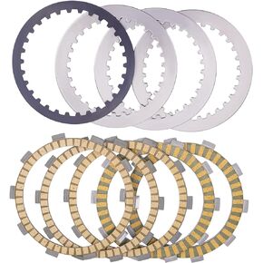 Road Passion Clutch Plates & Steel Friction Plates Replacement for Kawasaki Z400 2018-2022/ ZX-4R 2023-2024/ ZX-4RR 2023-2024/ Ninja 400 EX400 2018-2023 (9 PCS)
