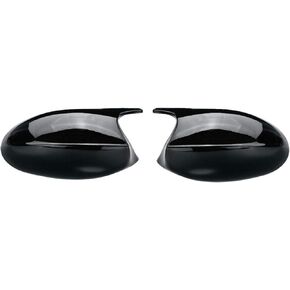 Compatible with BMW E90 E91 E92 E93 PRE-LCI Gloss Black M3 Style Side Mirror Cover Cap