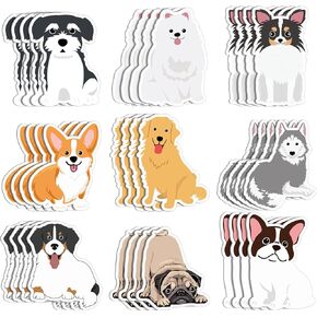 36 Pcs Dogs Sticky Notes for Veterinarian Gifts Dog Notepad Cute Puppy Theme Sticky Notes Dog Shaped Memo Pads Self Stick Note Pads for Classroom Students Office Supplies