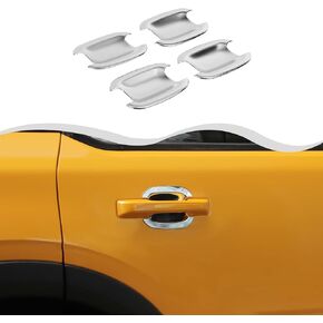 for Ford Bronco Sport 2021 2022 + Car Door Outside Handle Bowl Cover Scratch Protector for Ford Bronco Sport 2021 2022 2023 2024 Interior Accessories (ABS,4Pcs/Set) (Black)
