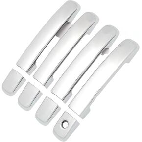Toworldit 8pcs/Set ABS Exterior Door Handle Decoration Trim Cover Compatible with Infiniti G25 G37 2008-2013 (with Intelligent Sensing, Carbon Fiber Grain)