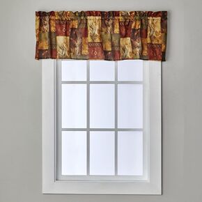 SKL Home Chevron Pinecone Window Valance,13x58, Multi