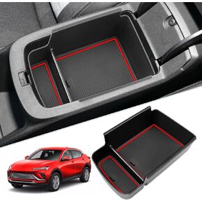 for 2018-2024 Buick Enclave Center Console Organizer 2018-2024 Enclave Essence/Premium/Avenir Center Console Tray Buick Enclave 2023 2024 Accessories with Coin and Sunglasses Holder