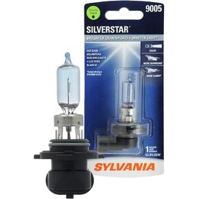 SYLVANIA - 9005 SilverStar - High Performance Halogen Headlight Bulb, High Beam, Low Beam and Fog Replacement Bulb, Brighter Downroad with Whiter Light (Contains 1 Bulb) in Kuwait