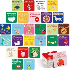 80 Joke Cards for Lunchbox Kids Cute Lunchbox Notes Inspirational and Motivational Positive Affirmations Puns Cards for Teacher Kids Student Picnics Party Mini Notes Postcards (Classic Style)