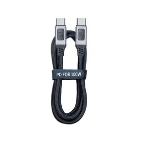 SlimQ 𝐒𝐥𝐢𝐦𝐐 USB C Cable, 100W USB C to USB C Fast Head Charging Cable Cord 3.3FT PD3.0 Type C to Type C Cable 20V 5A Quick Charger Cord Nylon Braided USB C Charger Cable (2-Pack, USB 2.0)