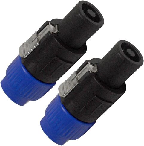 Seismic Audio - SAPT215-2Pack - 2 Pack of Speakon to 1/4 Inch Female Mono Adapters - Convert 1/4" Cables to Speakon Connection in Saudi Arabia