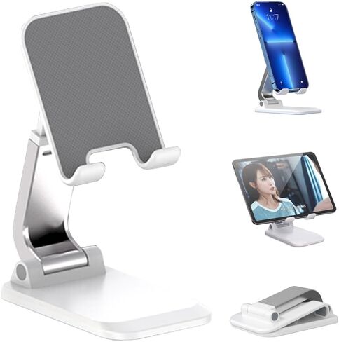 Mayten Phone Stand Foldable Cell Phone Stand for Desk, Desktop Phone Holder Compatible with iPhone 15/14/13/12 Pro Max Plus Mini& All Phones, iPad and Tablets-Emerald Green in Saudi Arabia