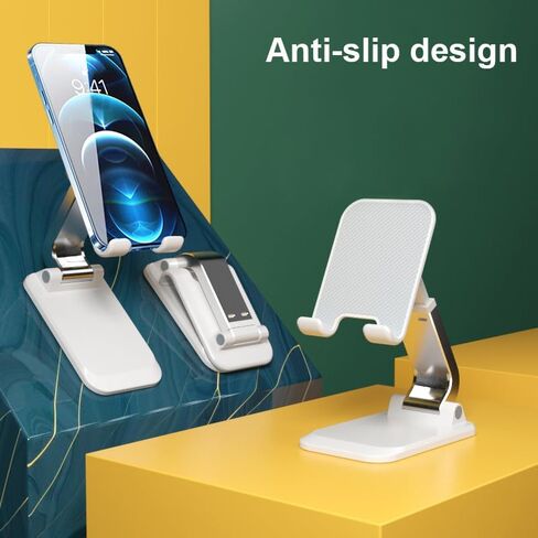 Mayten Phone Stand Foldable Cell Phone Stand for Desk, Desktop Phone Holder Compatible with iPhone 15/14/13/12 Pro Max Plus Mini& All Phones, iPad and Tablets-Emerald Green in Saudi Arabia