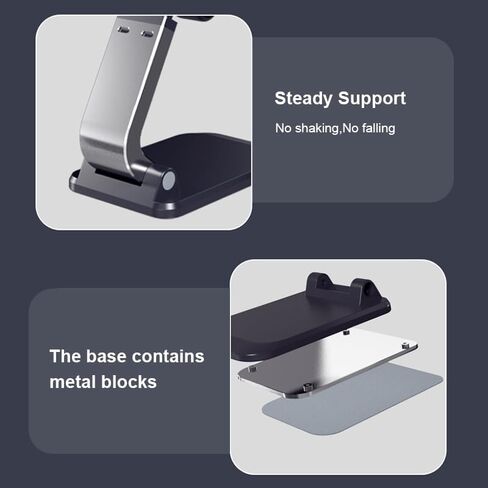 Mayten Phone Stand Foldable Cell Phone Stand for Desk, Desktop Phone Holder Compatible with iPhone 15/14/13/12 Pro Max Plus Mini& All Phones, iPad and Tablets-Emerald Green in Saudi Arabia