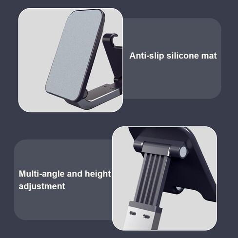 Mayten Phone Stand Foldable Cell Phone Stand for Desk, Desktop Phone Holder Compatible with iPhone 15/14/13/12 Pro Max Plus Mini& All Phones, iPad and Tablets-Emerald Green in Saudi Arabia