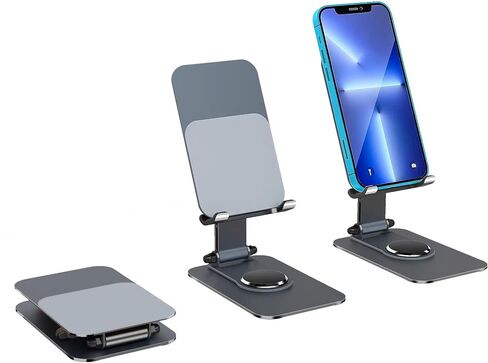 Mayten Phone Stand Foldable Cell Phone Stand for Desk, Desktop Phone Holder Compatible with iPhone 15/14/13/12 Pro Max Plus Mini& All Phones, iPad and Tablets-Emerald Green in Saudi Arabia