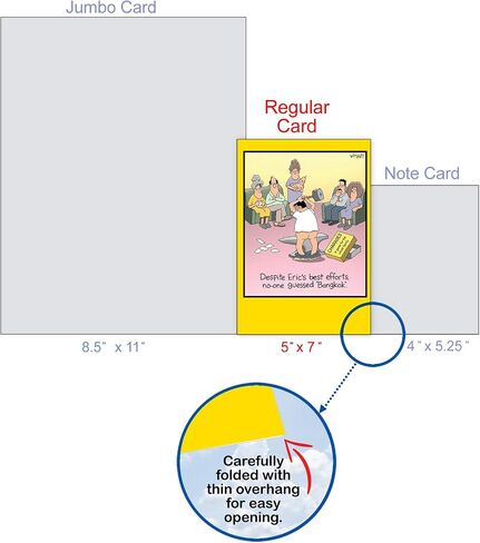 NobleWorks - 1 Funny Card for Happy Birthdays - Hilarious Cartoon Notecard with Envelope, Bday Celebration (Buyer Discretion Advised) - Grandma's Trampoline C4069BDG in Saudi Arabia