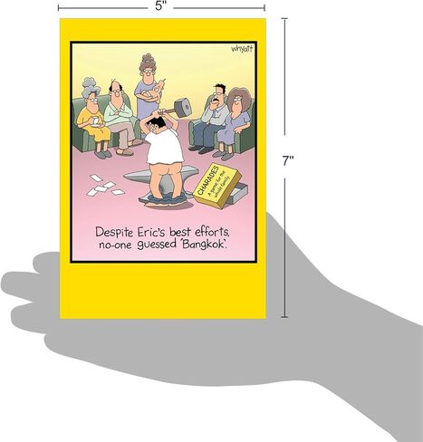 NobleWorks - 1 Funny Card for Happy Birthdays - Hilarious Cartoon Notecard with Envelope, Bday Celebration (Buyer Discretion Advised) - Grandma's Trampoline C4069BDG in Saudi Arabia