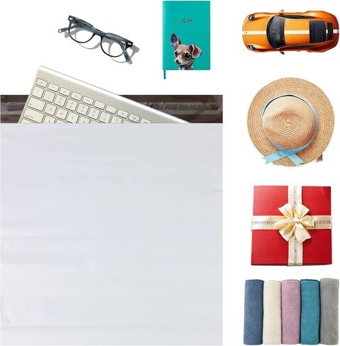 أظرف بولي ميلرز قابلة للتقشير والختم مقاس 10 × 13 بوصة 50 كيس شحن مع نمط فلامنغو وردي لاصق ذاتي الختم مقاوم للماء للبريد وتغليف الهدايا (PM052) in Kuwait