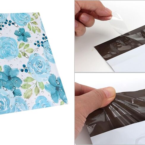 أظرف بولي ميلرز قابلة للتقشير والختم مقاس 10 × 13 بوصة 50 كيس شحن مع نمط فلامنغو وردي لاصق ذاتي الختم مقاوم للماء للبريد وتغليف الهدايا (PM052) in Kuwait