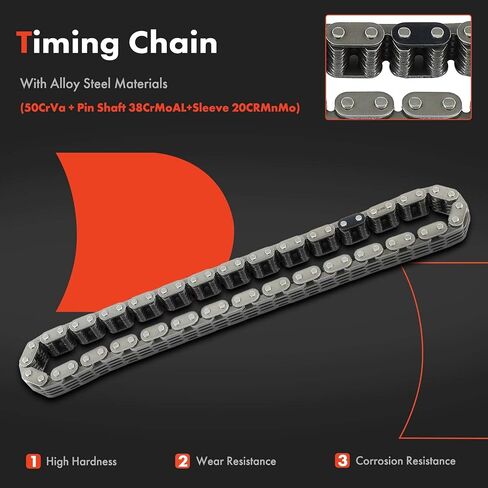 A-Premium Engine Timing Chain Kit W/Tensioner & Sprocket [fits OHV, 6Cyl] Compatible with Ford Mustang 94-04, Freestar, Taurus, E-150 E-250 Econoline & Mercury Monterey & Lincoln Continental & More in Saudi Arabia