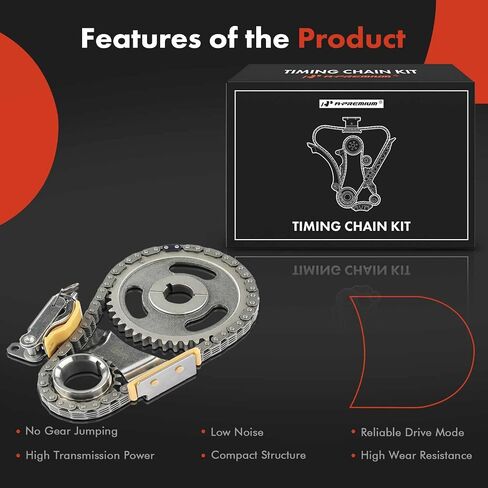 A-Premium Engine Timing Chain Kit W/Tensioner & Sprocket [fits OHV, 6Cyl] Compatible with Ford Mustang 94-04, Freestar, Taurus, E-150 E-250 Econoline & Mercury Monterey & Lincoln Continental & More in Saudi Arabia