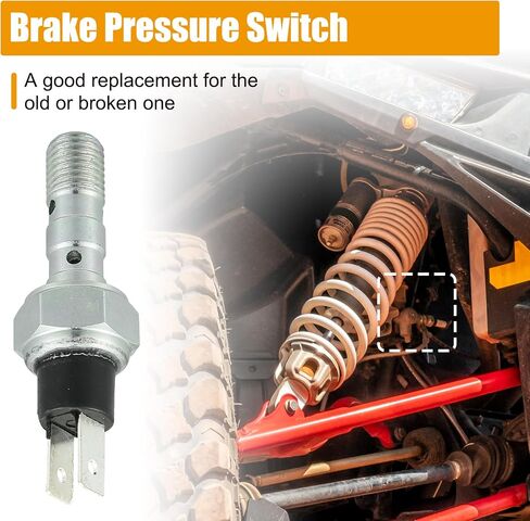 Motoforti Brake Pressure Switch M10x1.25 4012981 for Polaris RZR ACE Sportsman Brutus for Ranger XP 900 800 570 500 400 Motorcycle Brake Pressure Sensor in Saudi Arabia