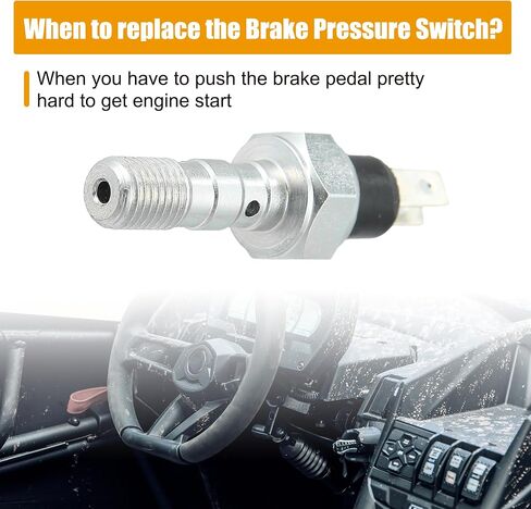 Motoforti Brake Pressure Switch M10x1.25 4012981 for Polaris RZR ACE Sportsman Brutus for Ranger XP 900 800 570 500 400 Motorcycle Brake Pressure Sensor in Saudi Arabia
