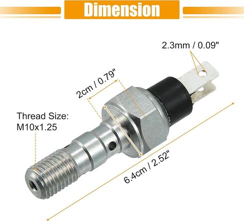 Motoforti Brake Pressure Switch M10x1.25 4012981 for Polaris RZR ACE Sportsman Brutus for Ranger XP 900 800 570 500 400 Motorcycle Brake Pressure Sensor in Saudi Arabia