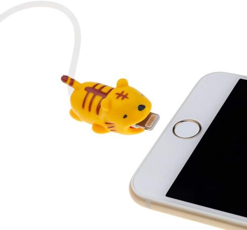 واقي كابل A5 على شكل حيوانات لطيفة 5 عبوات (باندا + نمر + قنفذ + قرش + بطة) متوافق مع حافظة سلك كابل iPhone in Kuwait