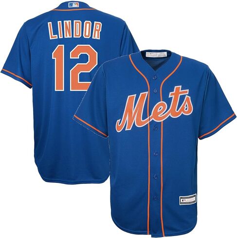 Francisco Lindor New York Mets MLB Kids 4-7 Blue Alternate Player Jersey in Saudi Arabia