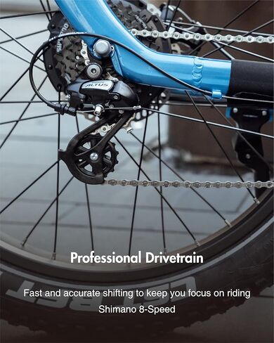 دراجة كهربائية OKAI Ranger، دراجة كهربائية جبلية 28 ميلاً في الساعة للبالغين، عجلة لجميع التضاريس مقاس 26 بوصة، دراجات إلكترونية بإطارات دهنية طويلة المدى للبالغين، محرك 1000 واط، مجموعة نقل الحركة 8 سرعات، للرجال والنساء، إطار من سبائك الألومنيوم in Kuwait