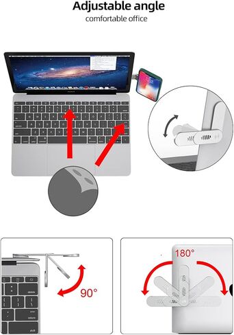 حامل هاتف الكمبيوتر المحمول، حامل هاتف شاشة قابل للتعديل، دعامة توسيع حامل شاشة iPhone، حامل هاتف محمول نحيف قابل للطي لسلسلة iPhone 14/13 / 12 Pro Max/ 12 Pro/ 12 Mini فضي in Saudi Arabia
