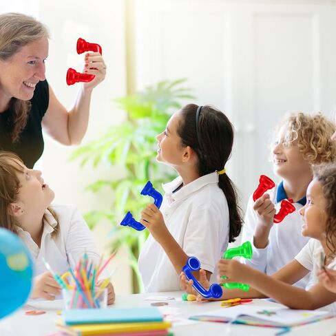 Teling 24 حزمة هواتف القراءة للأطفال ردود الفعل السمعية الهمس سماع نفسي الهواتف الصوتية للفصل الدراسي (الأحمر والأزرق والأخضر) in Kuwait