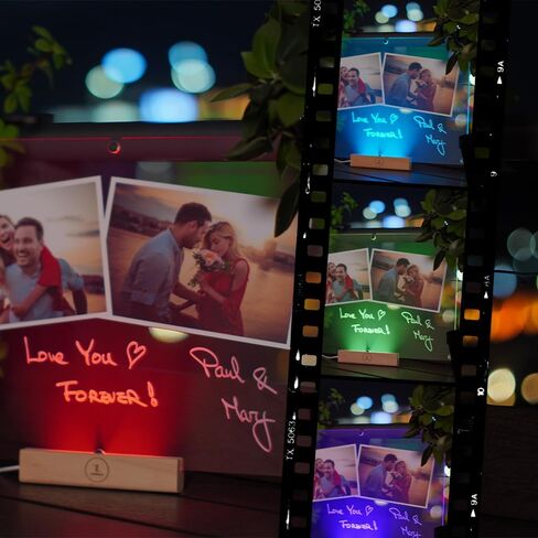 تقويم الممحاة الجافة الأكريليك المغناطيسي مع ضوء LED للمكتب والثلاجة، حامل الوصفات مع 🅻🅴🅳 🅻🅸🅶🅷🆃، 3 لوحات مسح جافة، قلم مسح جاف ملون، لوحة تخطيط متعددة الأغراض in Kuwait