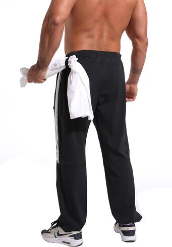 بنطال رياضي للركض للرجال - بنطال رياضي خفيف الوزن وسريع الجفاف مع جيوب، بنطال كاجوال للتمرين in Kuwait