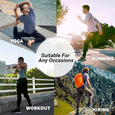 بنطال رياضي للركض للرجال - بنطال رياضي خفيف الوزن وسريع الجفاف مع جيوب، بنطال كاجوال للتمرين in Kuwait