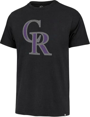 MLB Men's Distressed Imprint Match Team Color Primary Logo Word Mark T-Shirt (Arizona Diamondbacks Black, Medium) in Saudi Arabia