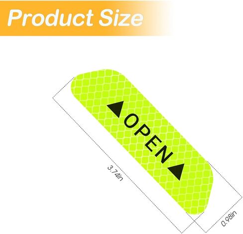 4 قطع ملصقات عاكسة لتحذير فتح باب السيارة، رؤية ليلية، شريط علامات علامات السلامة التلقائية العالمية، ملحقات السيارة، شريط حماية مضاد للتصادمات للشاحنة، سيارات الدفع الرباعي، الشاحنة (أحمر) in Kuwait