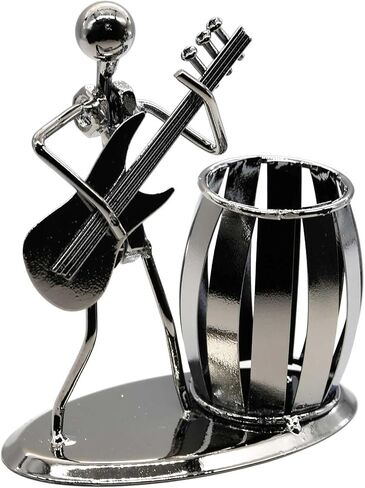 Metal Pencil Holder, Office Supply Pen Organizer Desktop Decoration Stand Container (Guitar) in Saudi Arabia