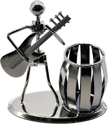 Metal Pencil Holder, Office Supply Pen Organizer Desktop Decoration Stand Container (Guitar) in Saudi Arabia