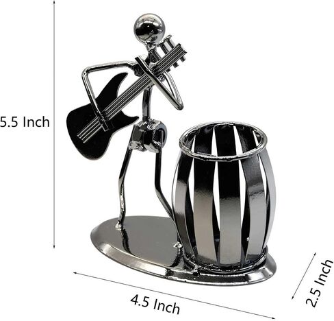 Metal Pencil Holder, Office Supply Pen Organizer Desktop Decoration Stand Container (Guitar) in Saudi Arabia