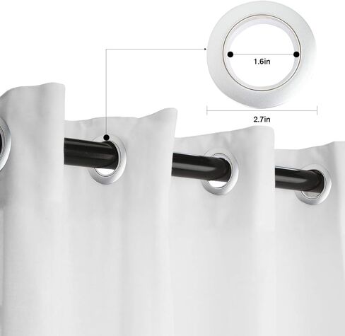 ستائر نافذة مع حلقات ستائر للمطبخ، نمط علم مربعات هندسي بسيط باللونين الأسود والأبيض، لوحتين ستائر معالجة النوافذ لغرفة المعيشة/الحمام/المكتب 80 بوصة عرض × 63 بوصة طول in Kuwait