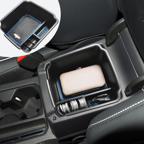 EDBETOS Center Console Organizer Compatible with 2022-2024 VW Taos and for 2018-2023 2024 Tiguan Accessories S/SE/SEL/SE R-Line/SEL R-Line Insert Tray Secondary Storage Armrest Box ABS Material, Black in Saudi Arabia