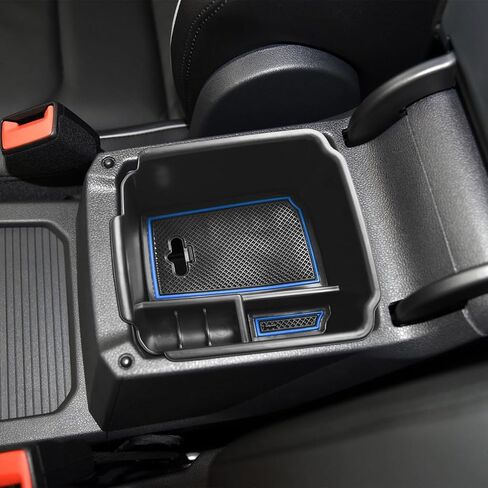 EDBETOS Center Console Organizer Compatible with 2022-2024 VW Taos and for 2018-2023 2024 Tiguan Accessories S/SE/SEL/SE R-Line/SEL R-Line Insert Tray Secondary Storage Armrest Box ABS Material, Black in Saudi Arabia