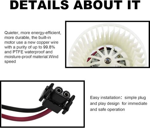 محرك منفاخ HVAC لسيارات BMW 318ti 323Ci 323i 323is 325Ci 325i 325xi 328Ci 328i 328is 330Ci 330i 330xi M3 X3، يستبدل 700165 64113453729 in Saudi Arabia