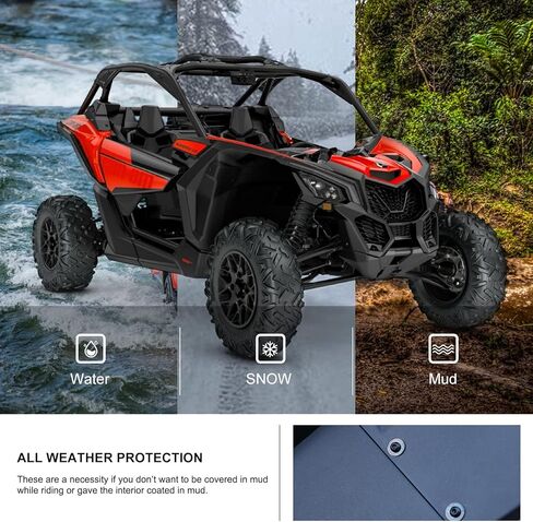 KIWI MASTER 2nd Gen Widened Front Fender Flares Extended Compatible for 2017-2024 Can-Am Maverick X3 Accessories Extensions Mud Flaps Guards in Saudi Arabia