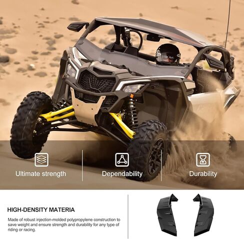 KIWI MASTER 2nd Gen Widened Front Fender Flares Extended Compatible for 2017-2024 Can-Am Maverick X3 Accessories Extensions Mud Flaps Guards in Saudi Arabia