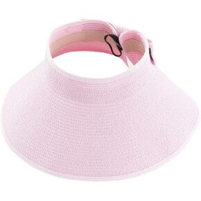 Beach Hats for Women Packable, Folding Straw Sun Hat Wide Brim & Ponytail for Pool UV Protection & Summer Travel SW-H2 in Kuwait